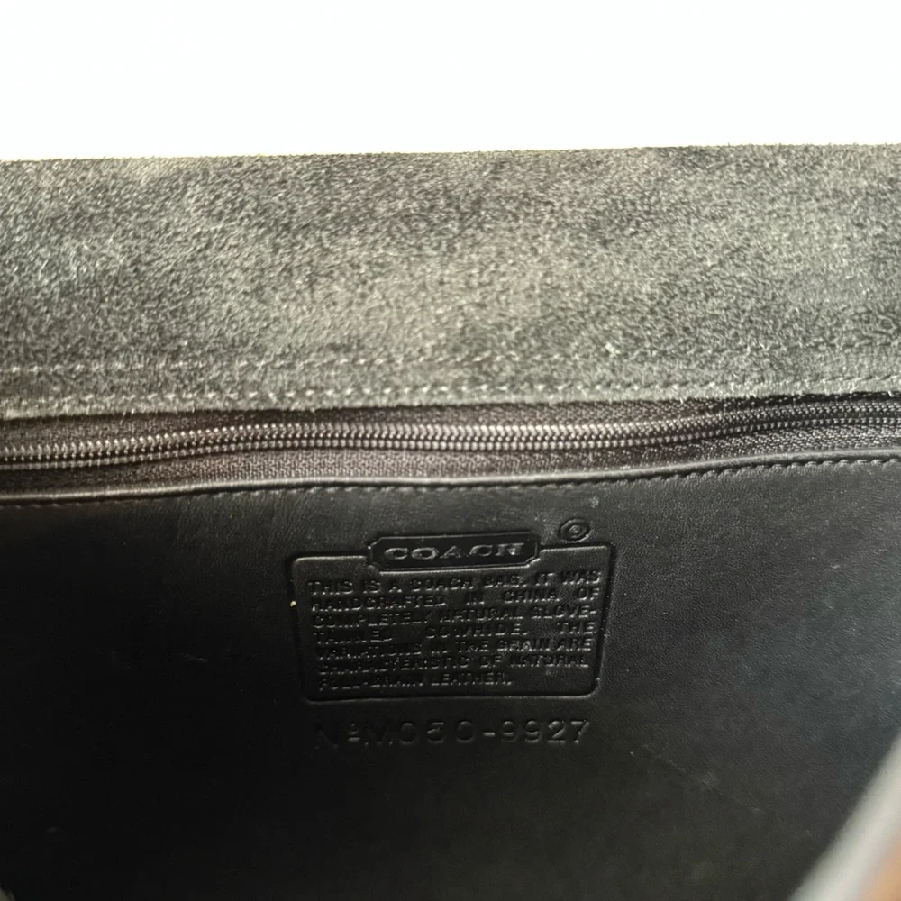 Vintage Coach Willis Bag Black Leather Crossbody Top Handle 9927 - Picture 9 of 9